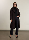 Chelsea Wrap Coat - Dark Chocolate Baukjen