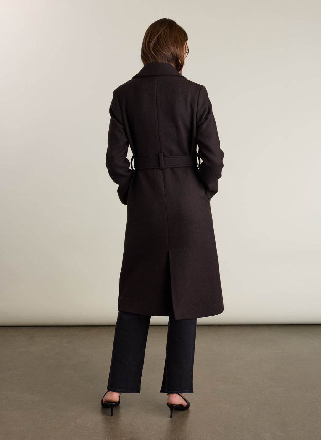 Chelsea Wrap Coat - Dark Chocolate Baukjen