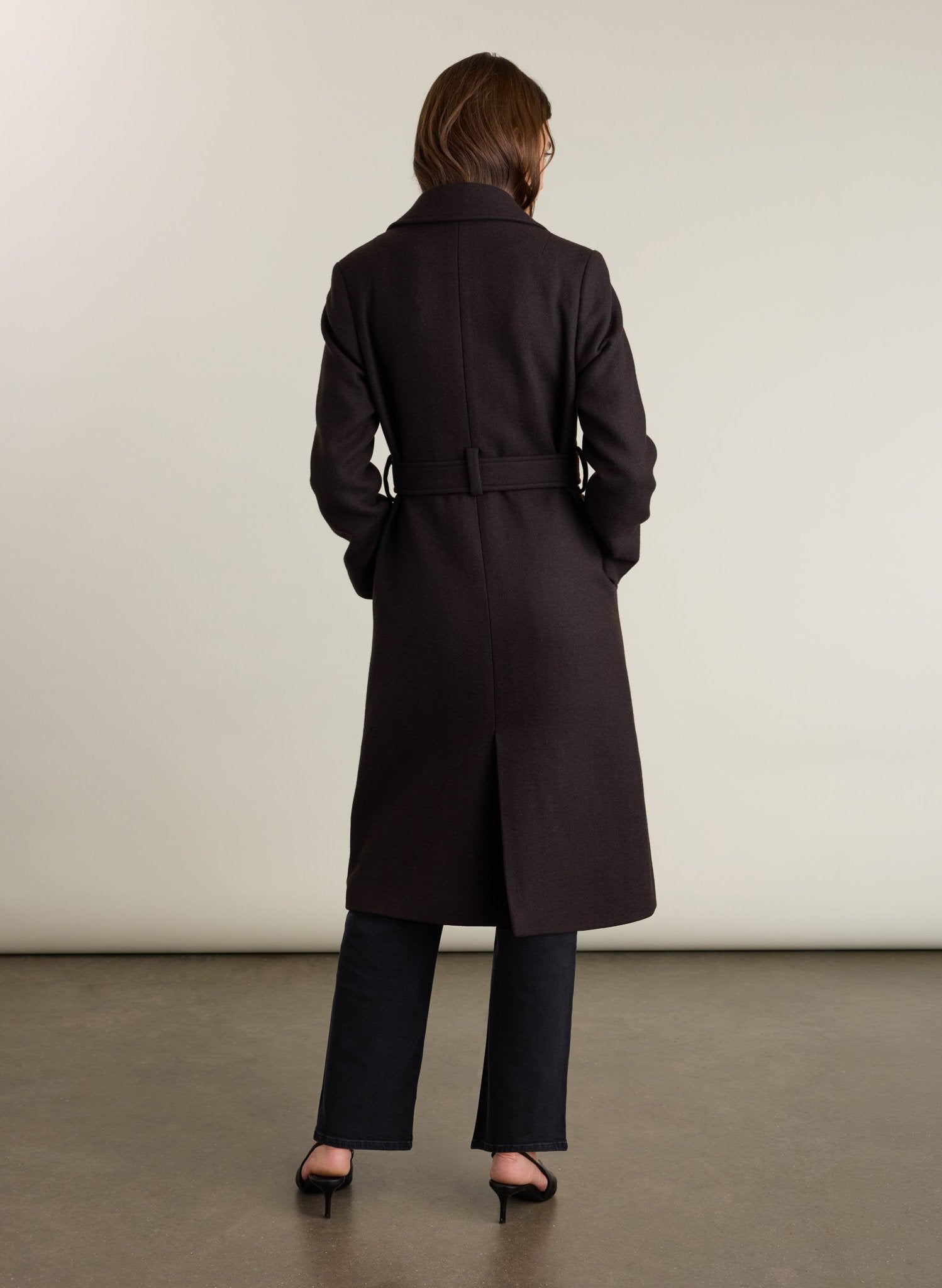 Chelsea Wrap Coat - Dark Chocolate Baukjen