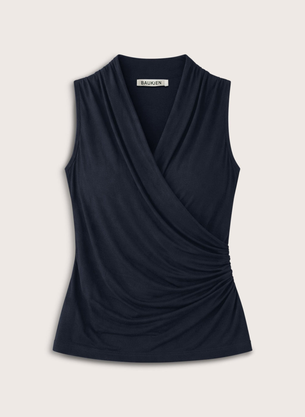 Clare Wrap Top - Navy Baukjen
