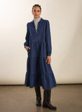 Cody Denim Midi Dress - Indigo Baukjen