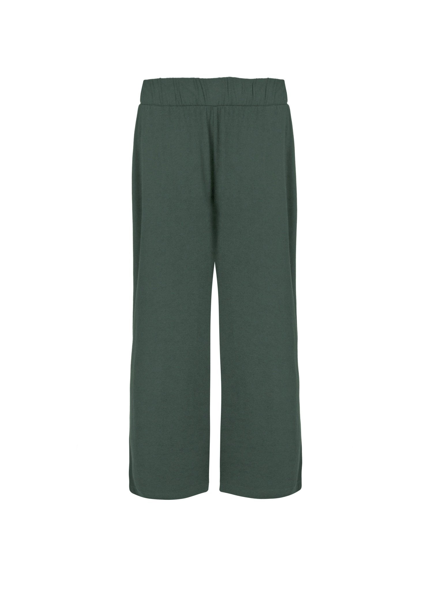 Cropped Palazzo Trousers - Deep Khaki Baukjen