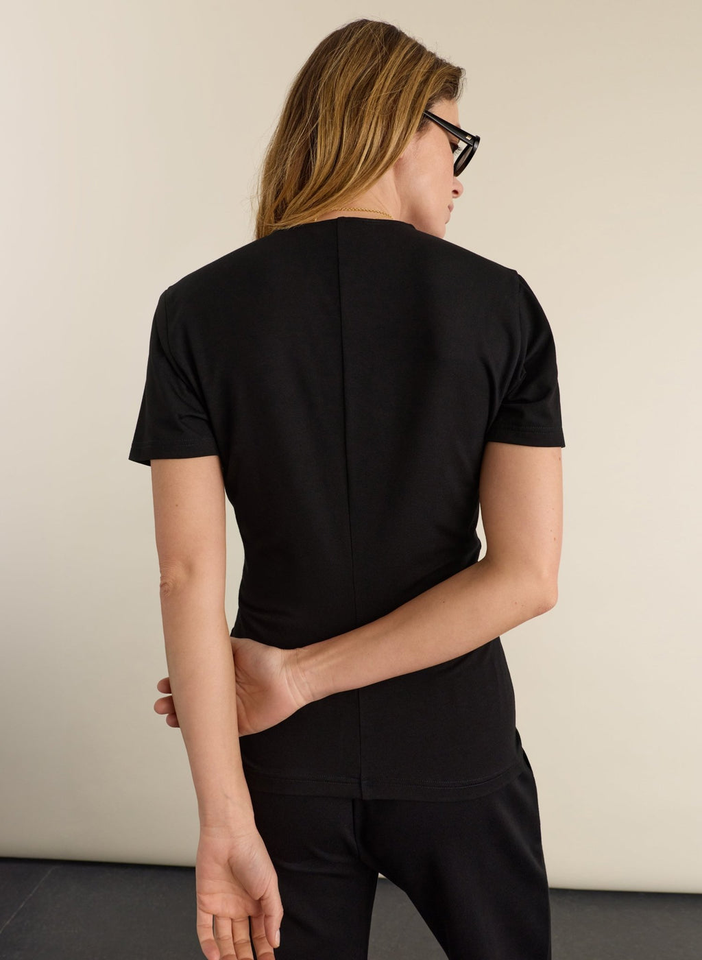 Dani Ruched Waist Top - Black Baukjen