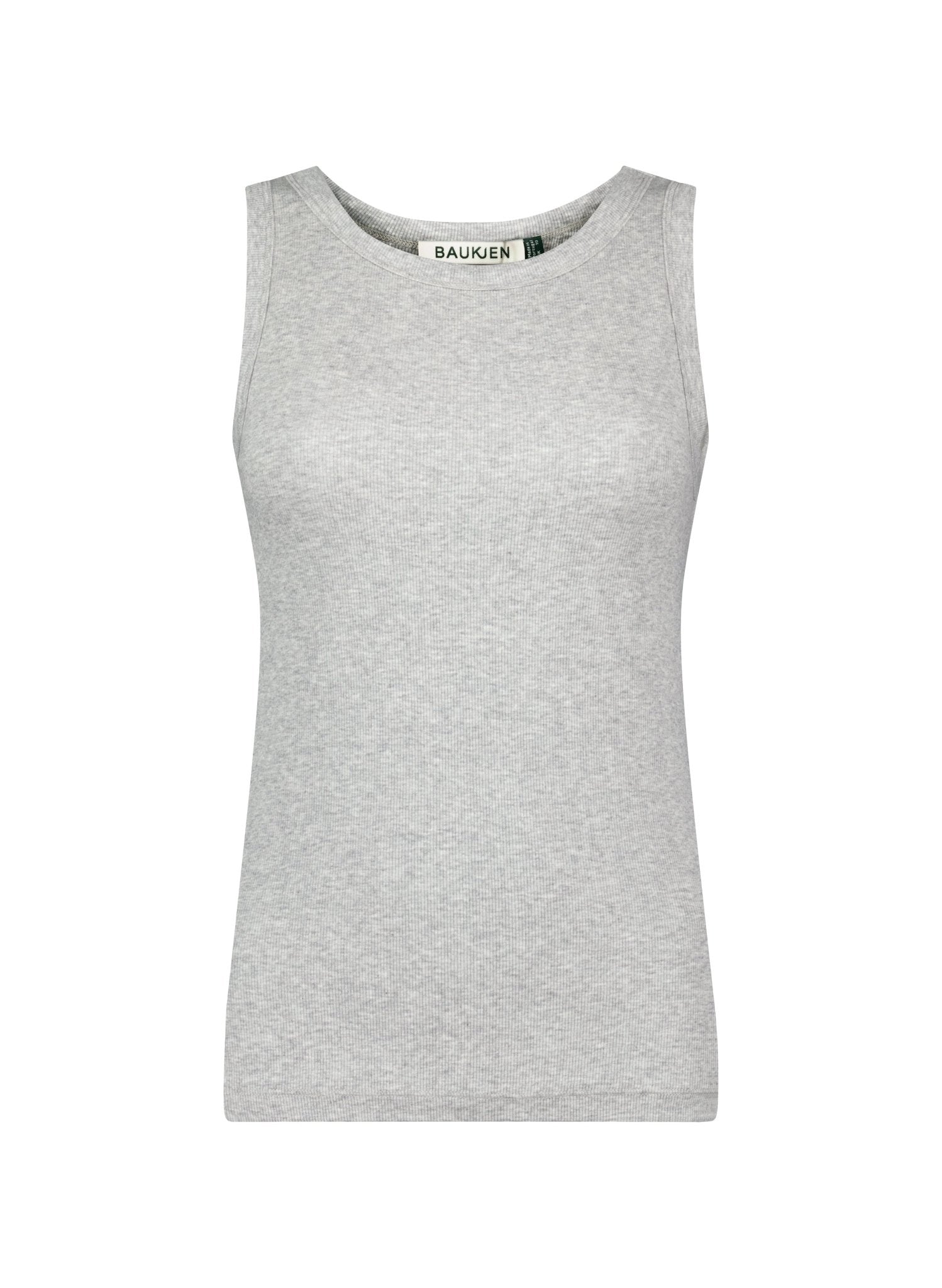 Darina Luxe Rib Tank - Grey Marl Baukjen