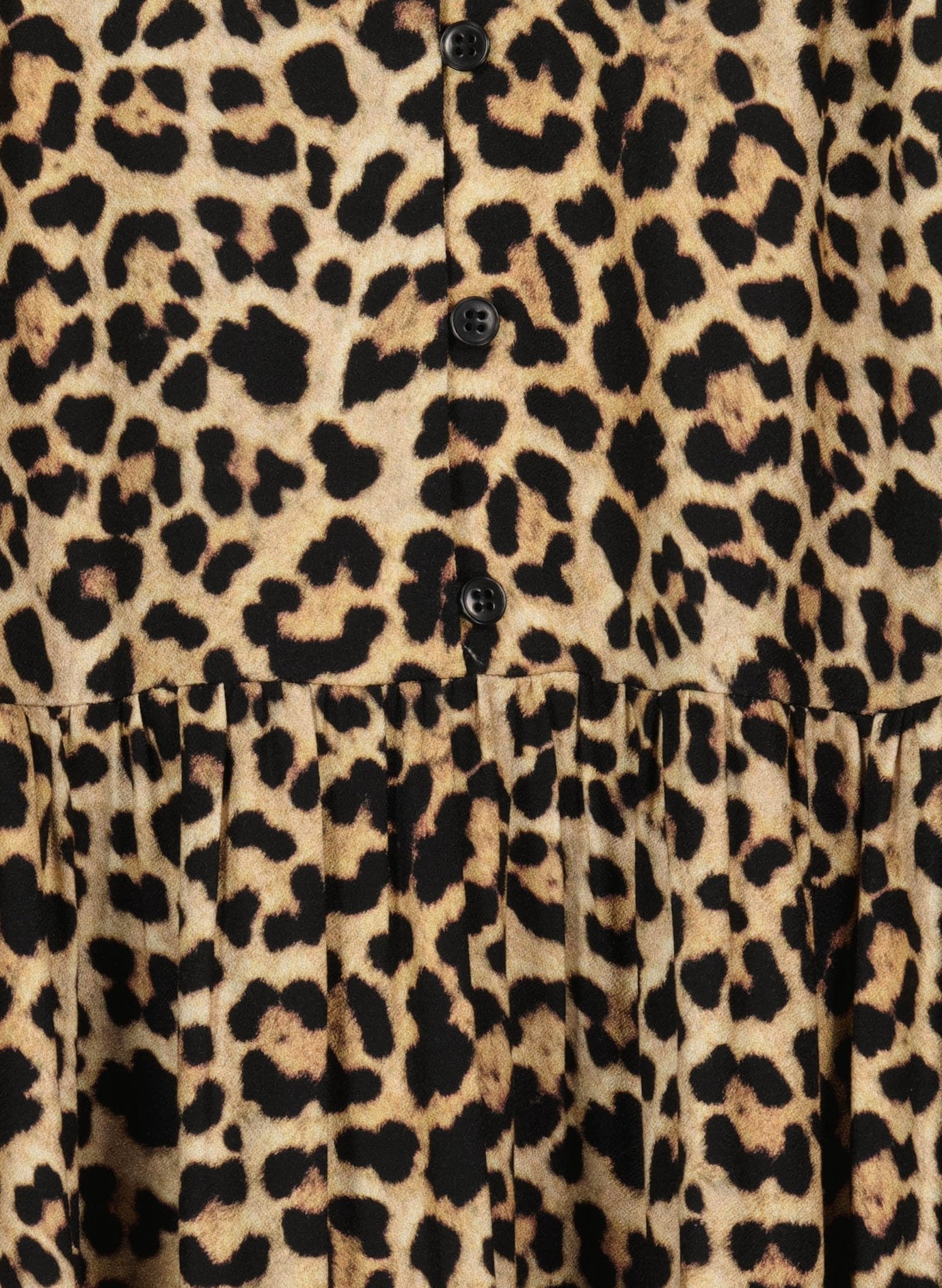 Daryn Printed Midi Dress - Cognac Leopard Baukjen