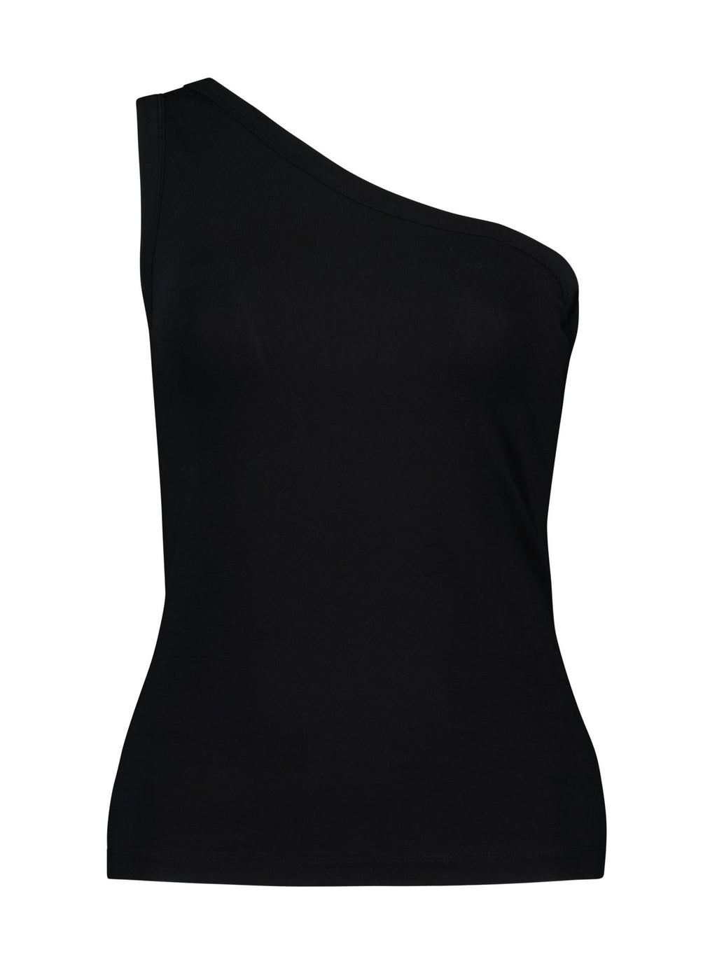 Delia Asymmetric Vest - Caviar Black Baukjen