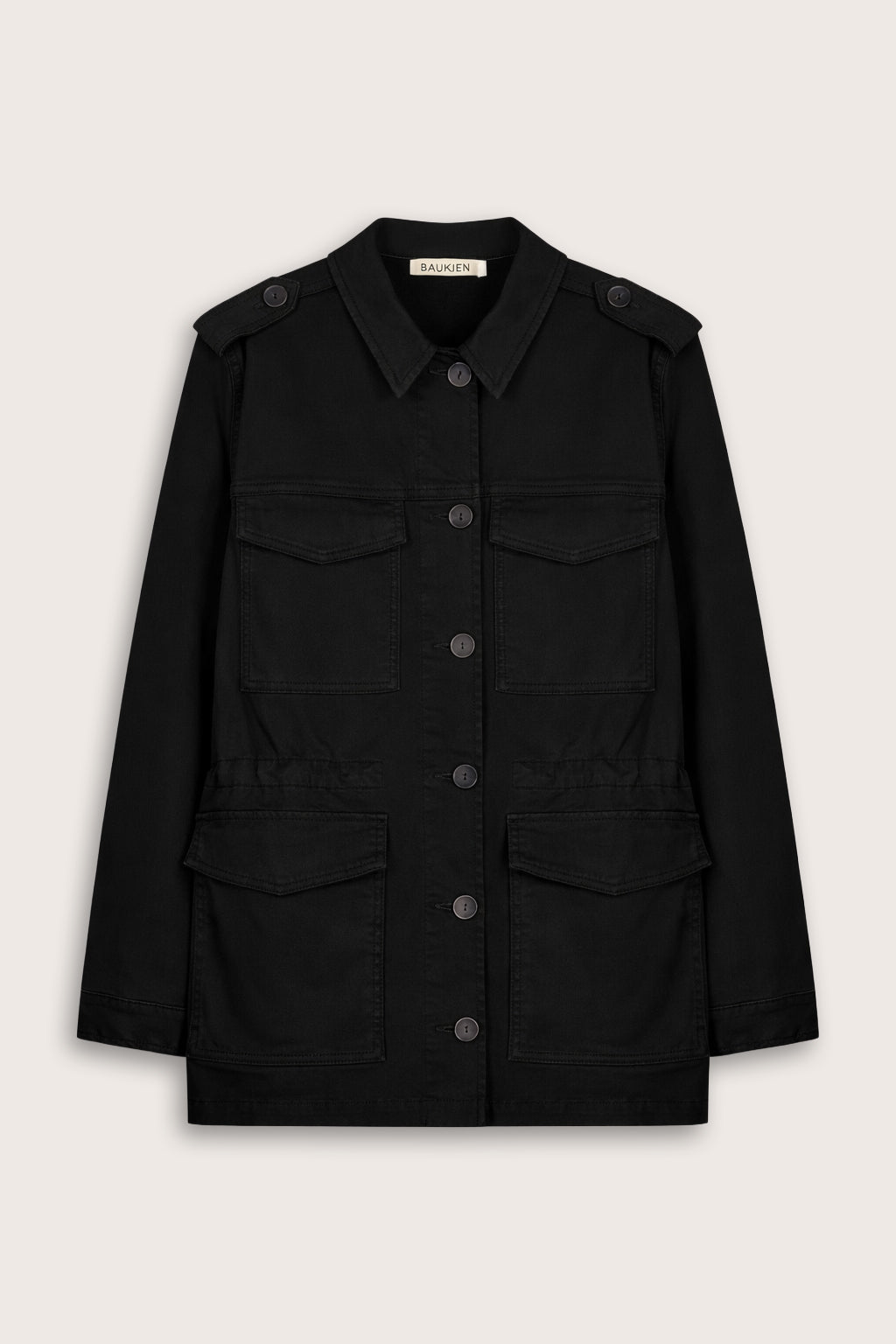 Drake Organic Cotton Utility Jacket - Caviar Black Baukjen