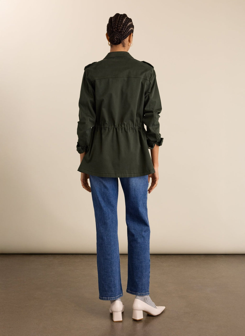 Drake Organic Cotton Utility Jacket - Deep Khaki Baukjen