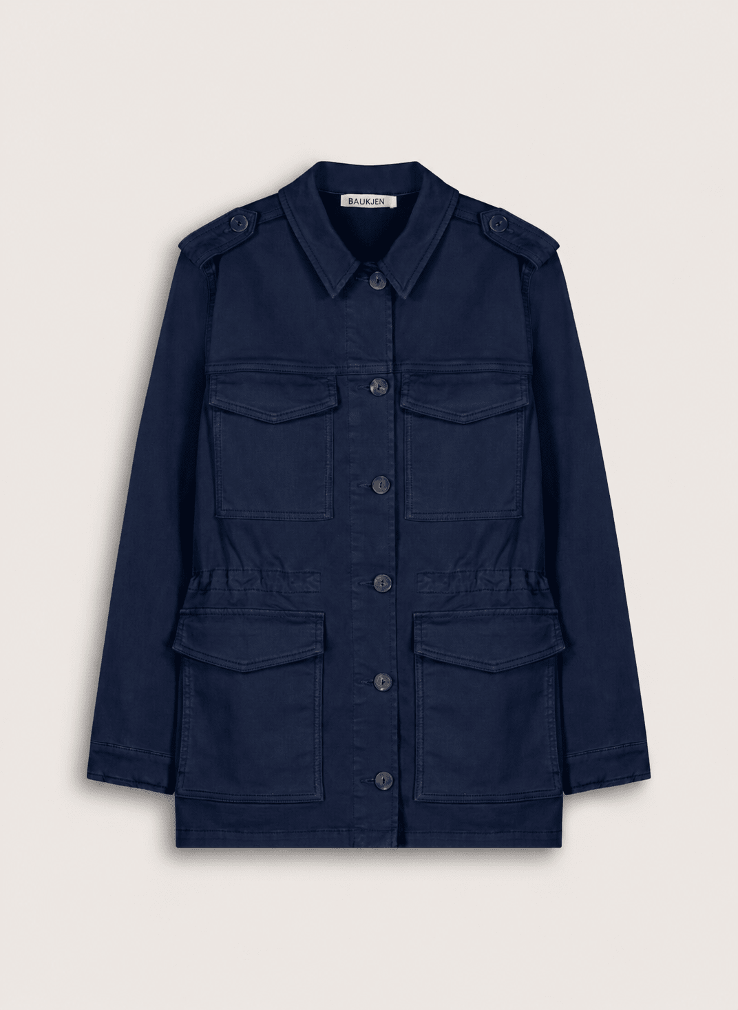 Drake Organic Cotton Utility Jacket - French Navy Baukjen