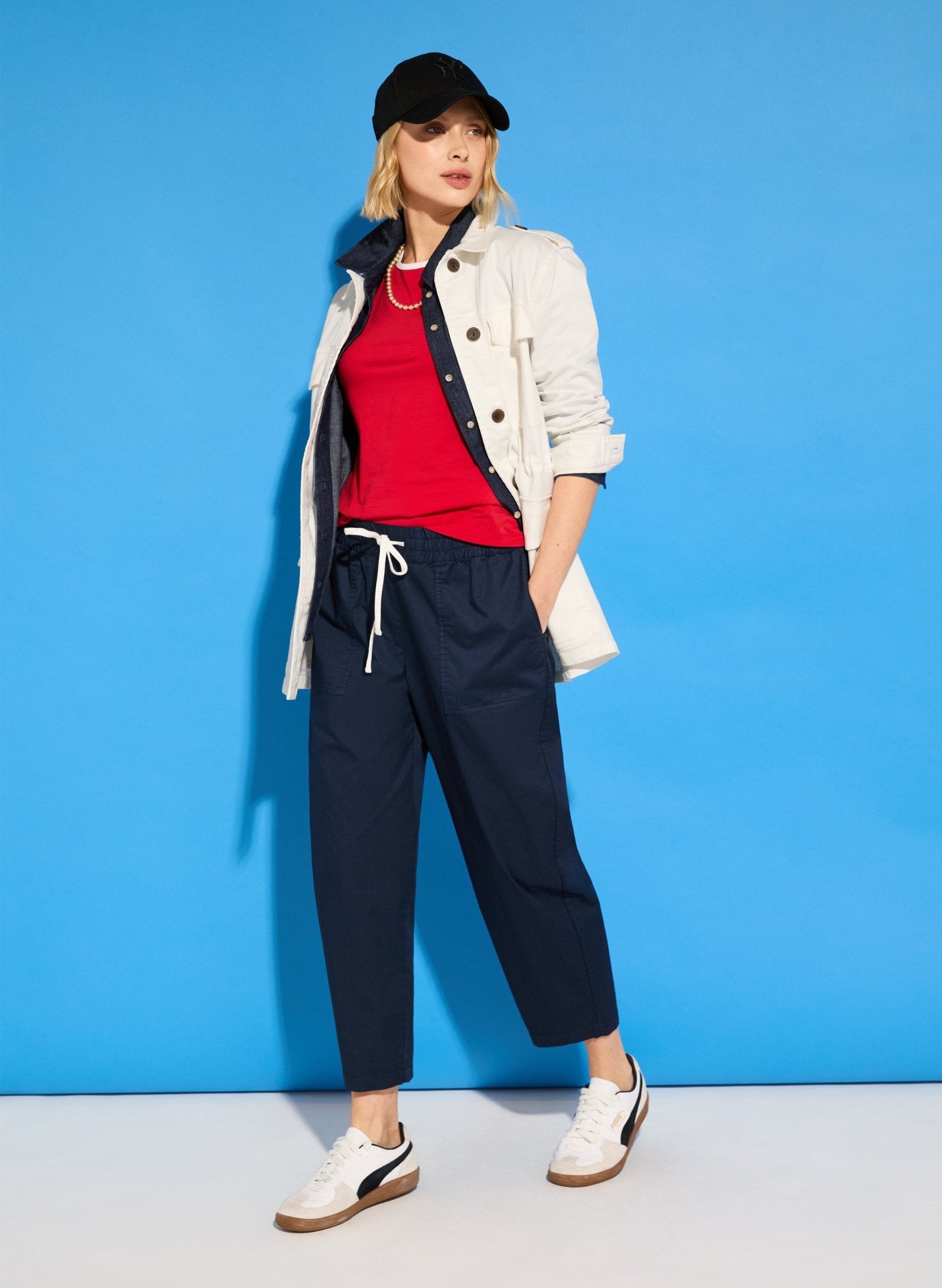 Drake Organic Cotton Utility Jacket - Soft White Baukjen