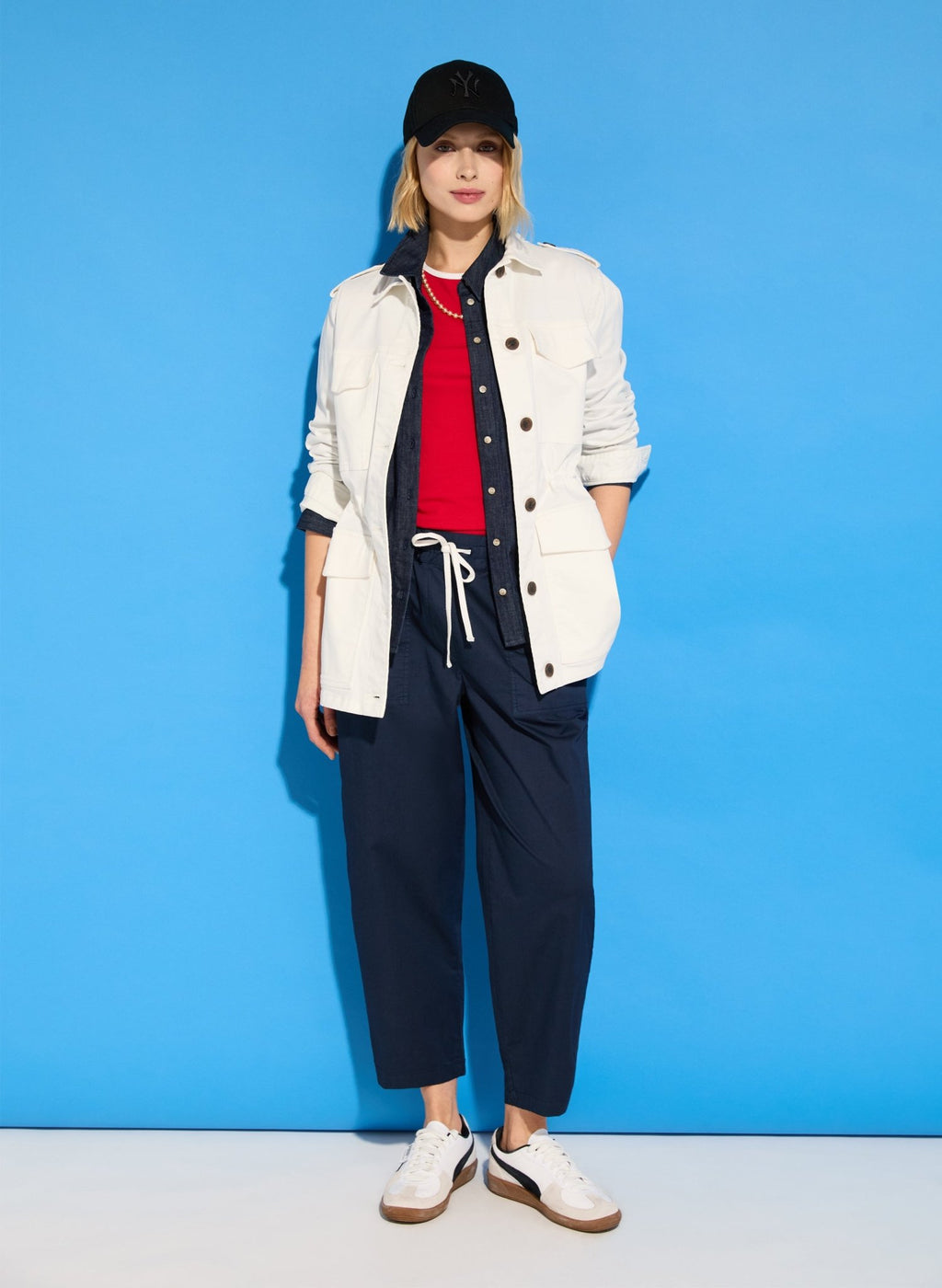 Drake Organic Cotton Utility Jacket - Soft White Baukjen