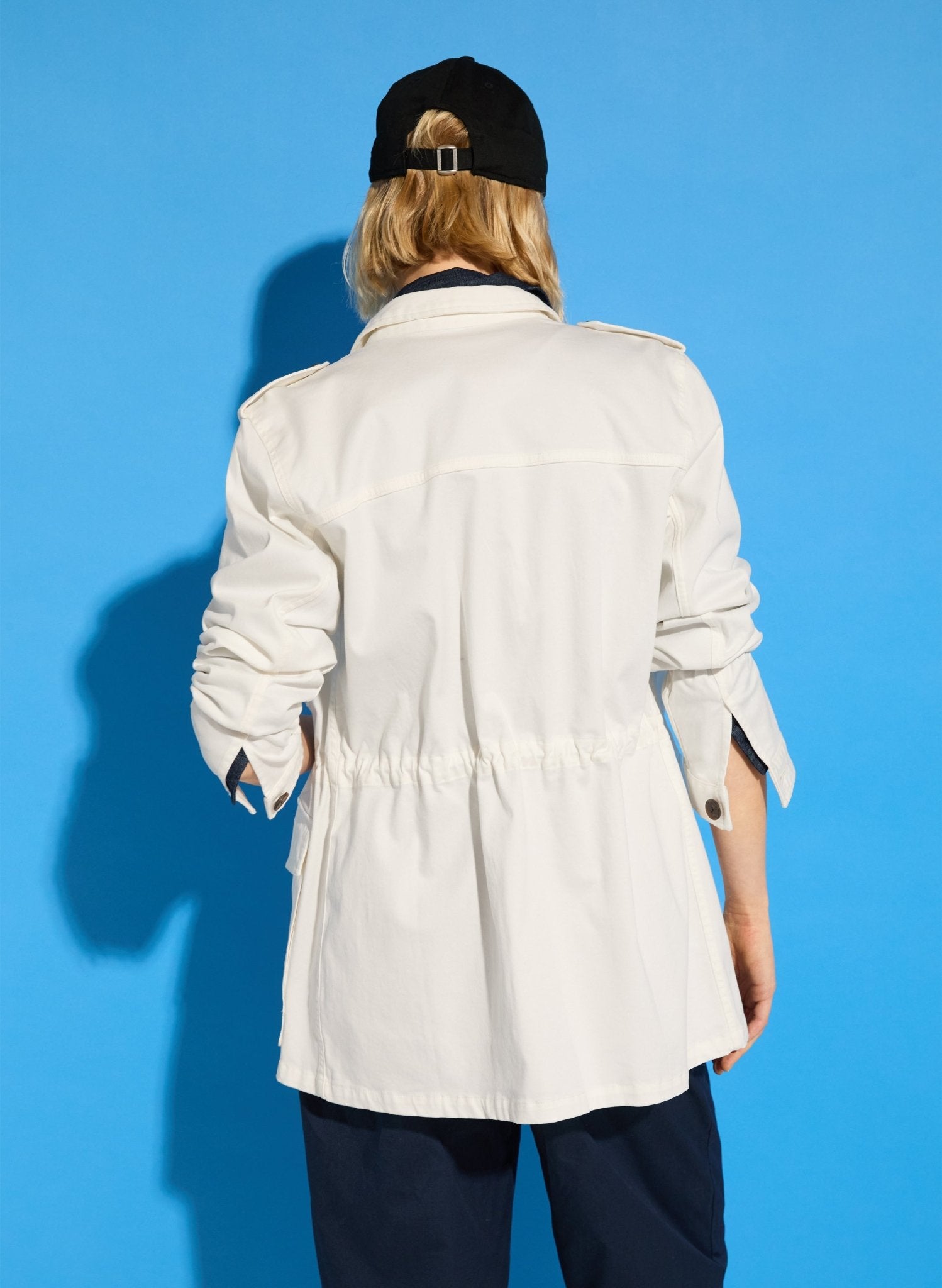 Drake Organic Cotton Utility Jacket - Soft White Baukjen
