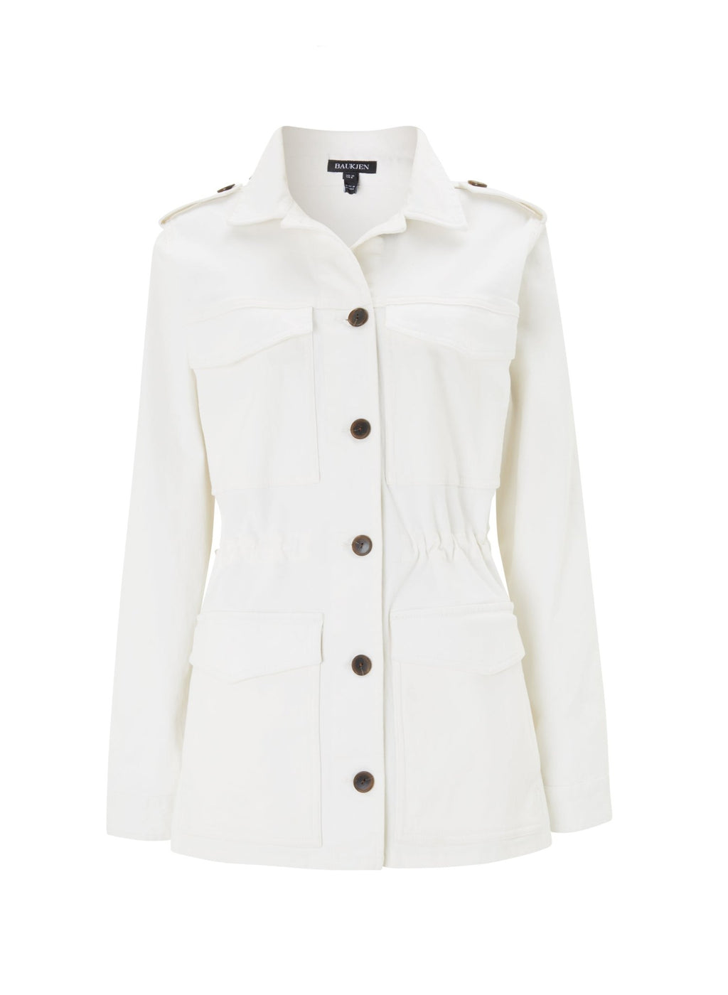 Drake Organic Cotton Utility Jacket - Soft White Baukjen