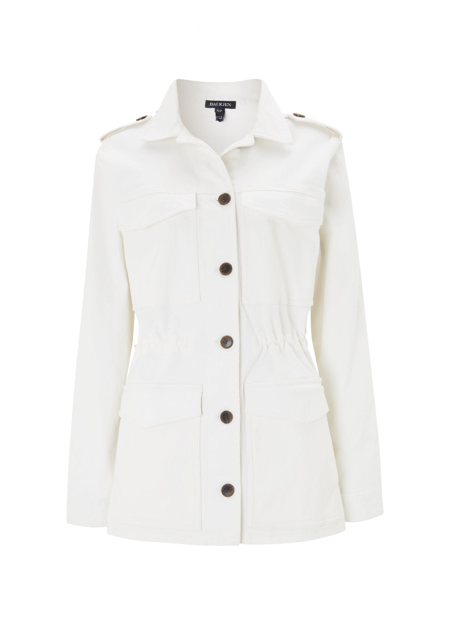 Drake Organic Cotton Utility Jacket - Soft White Baukjen