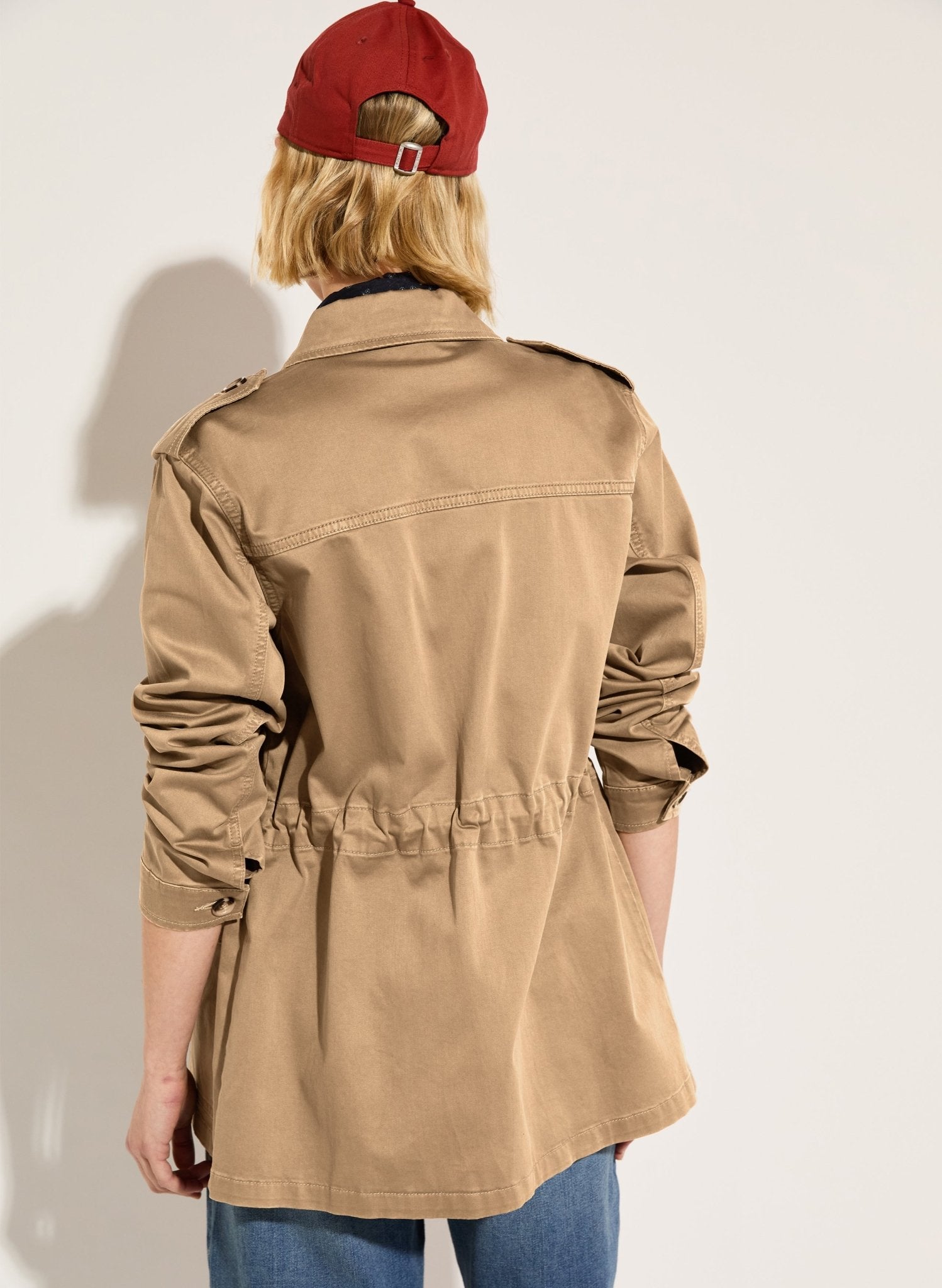 Drake Organic Cotton Utility Jacket - Taupe Baukjen