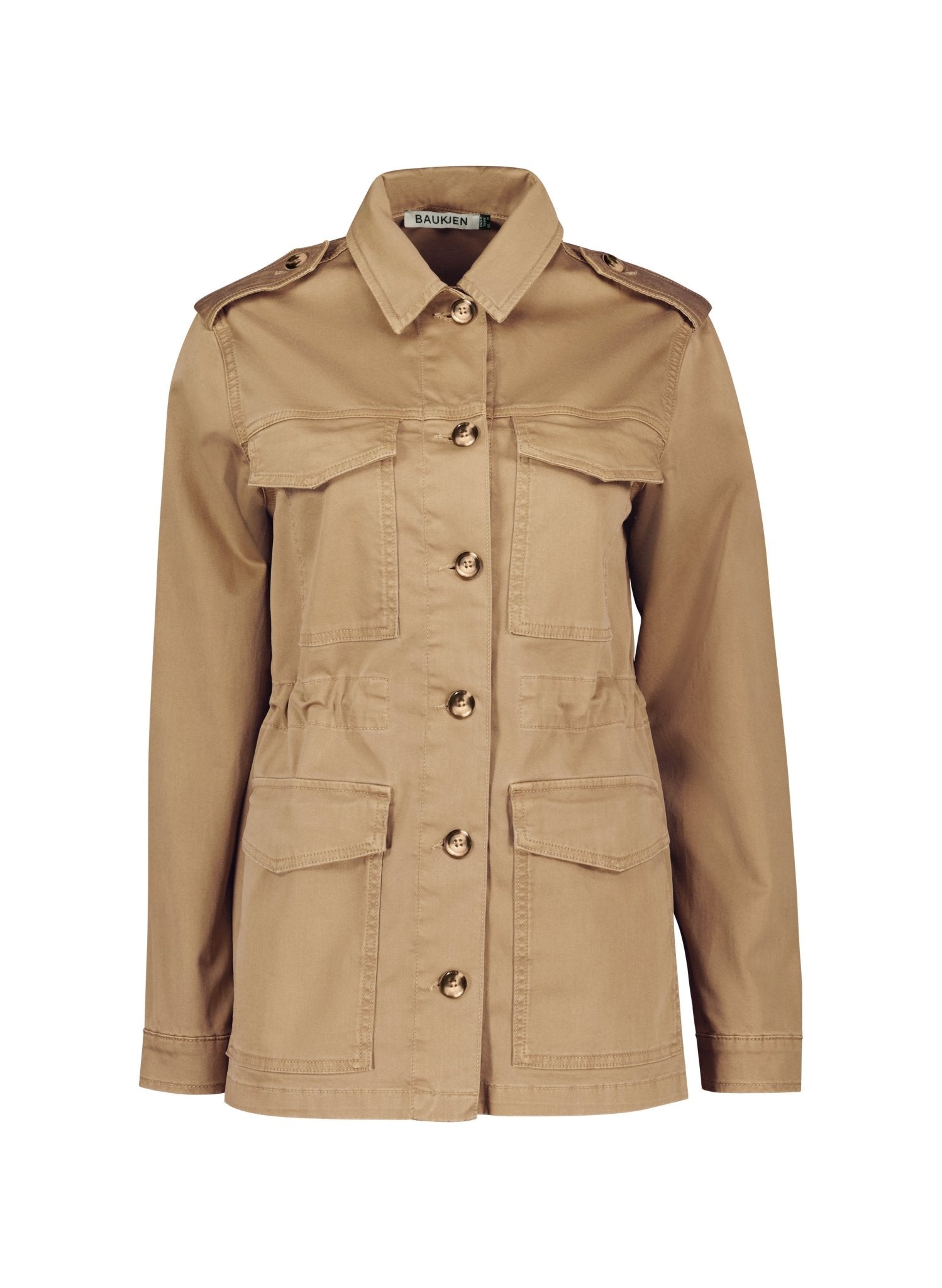 Drake Organic Cotton Utility Jacket - Taupe Baukjen