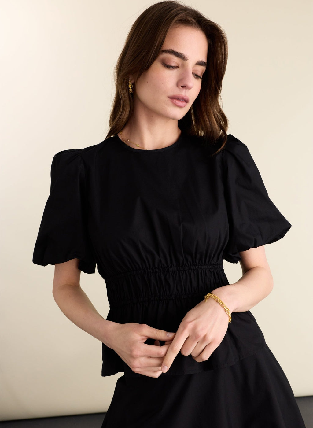 Elise Organic Cotton Top - Caviar Black Baukjen