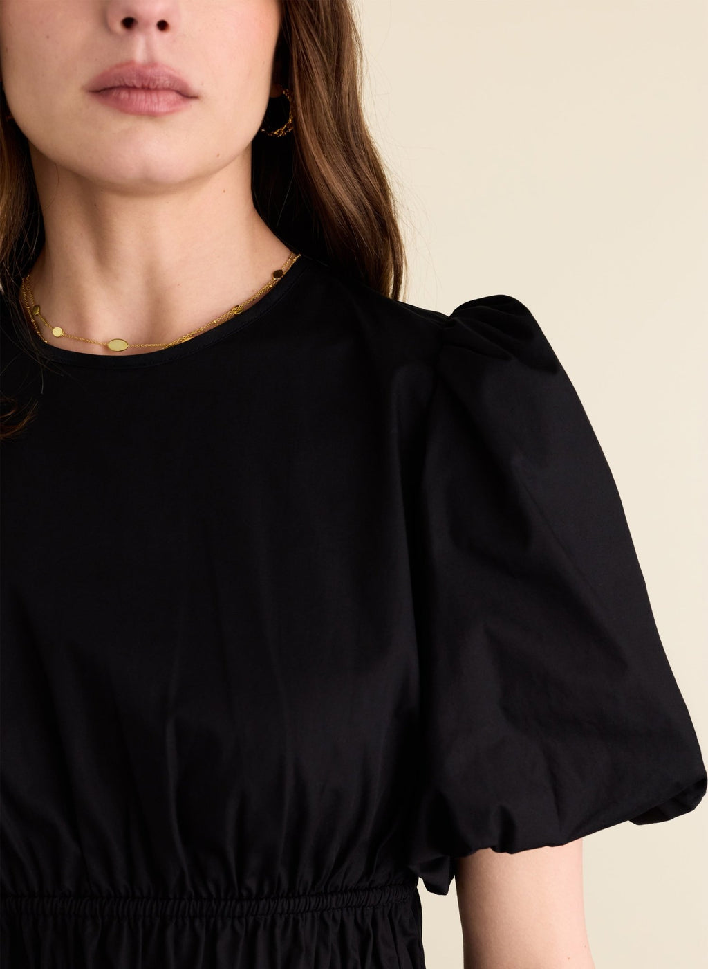 Elise Organic Cotton Top - Caviar Black Baukjen