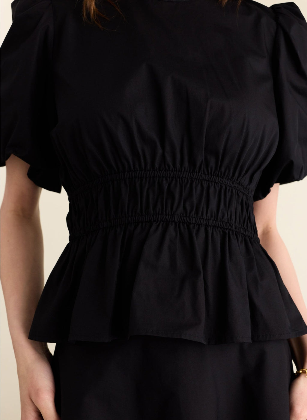 Elise Organic Cotton Top - Caviar Black Baukjen