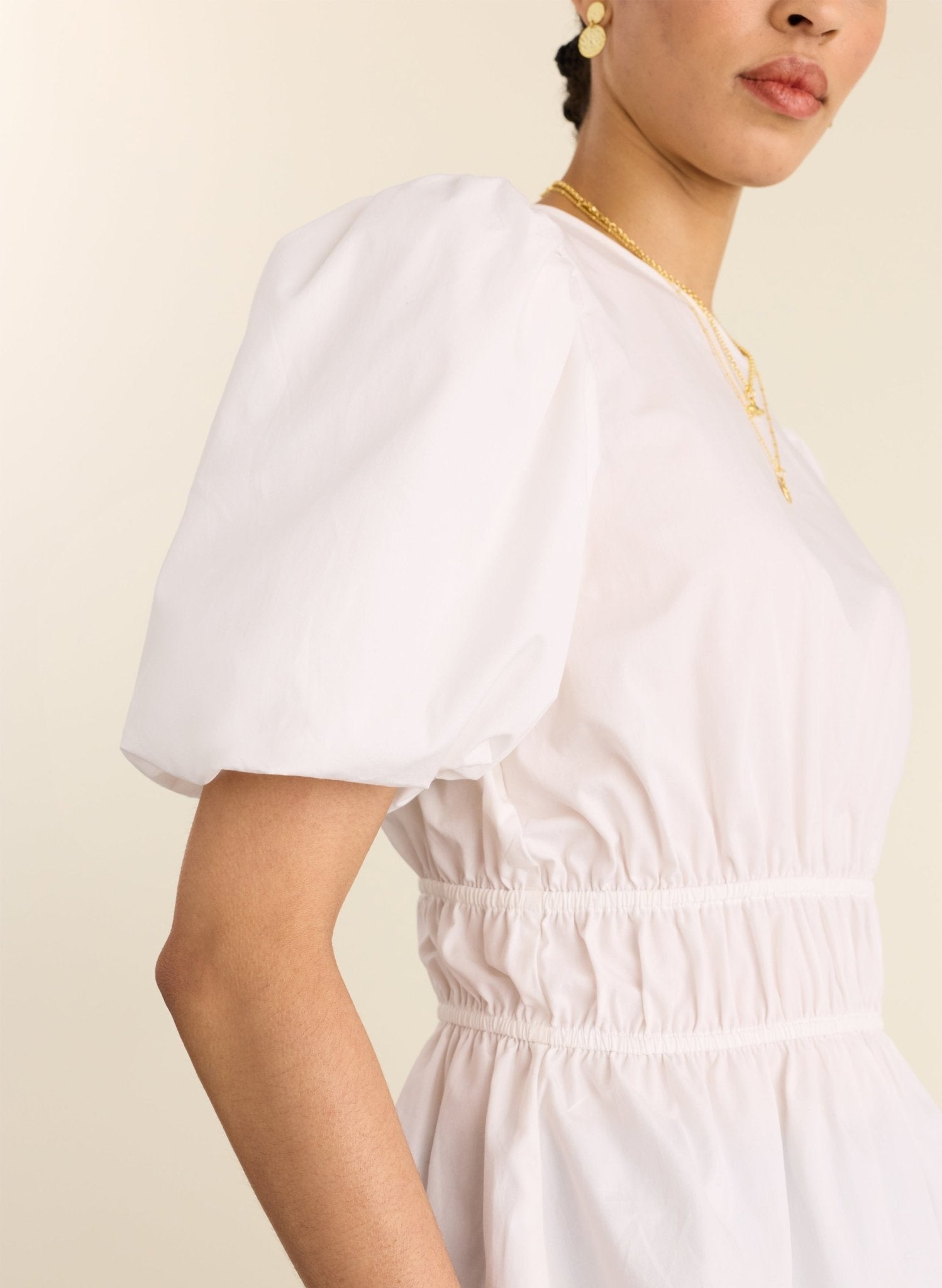 Elise Organic Cotton Top - Pure White Baukjen