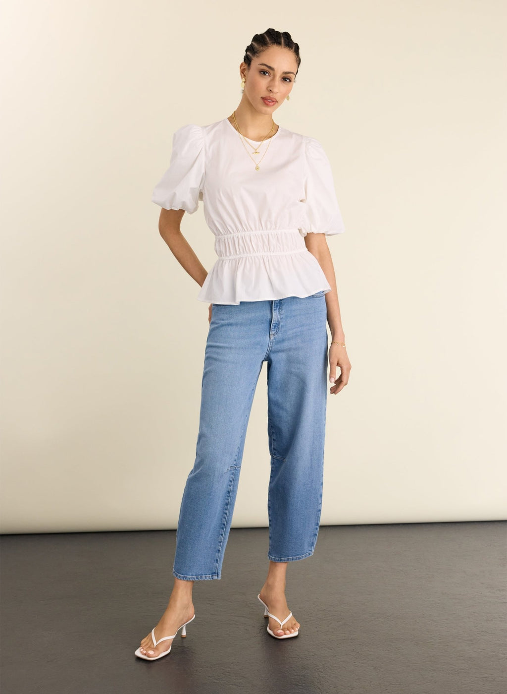 Elise Organic Cotton Top - Pure White Baukjen