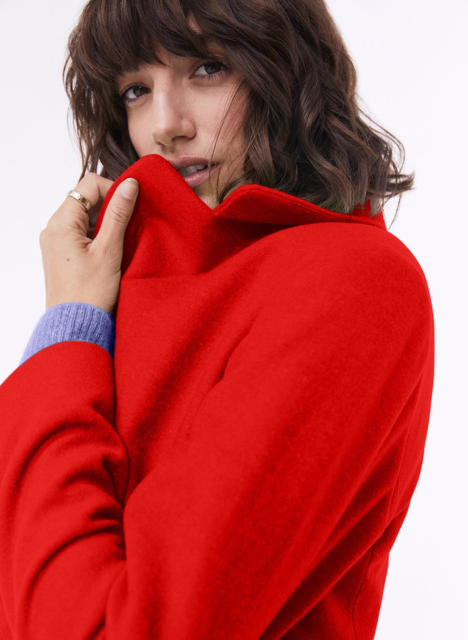 Emanuela Recycled Coat - Red Baukjen