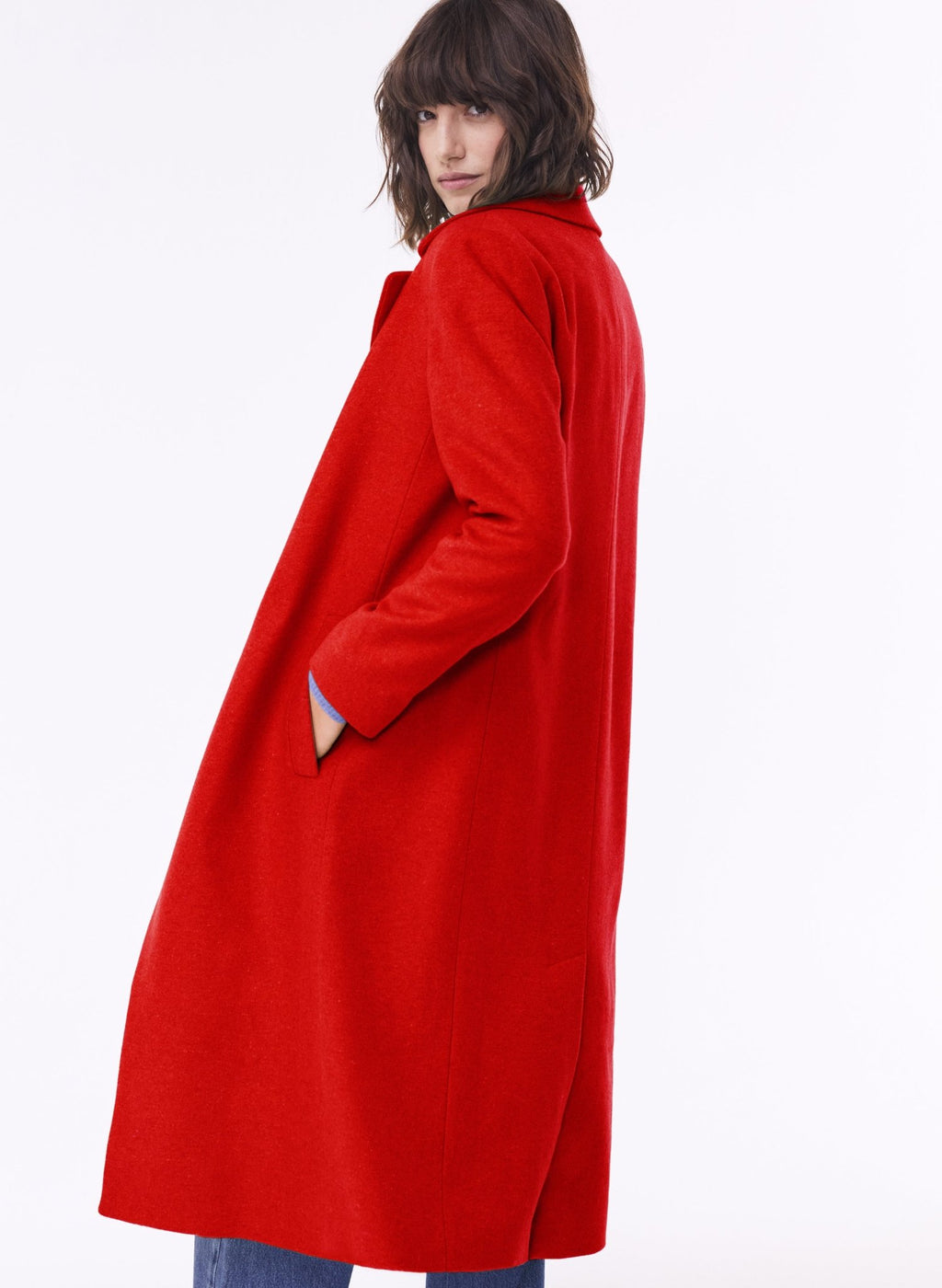 Emanuela Recycled Coat - Red Baukjen