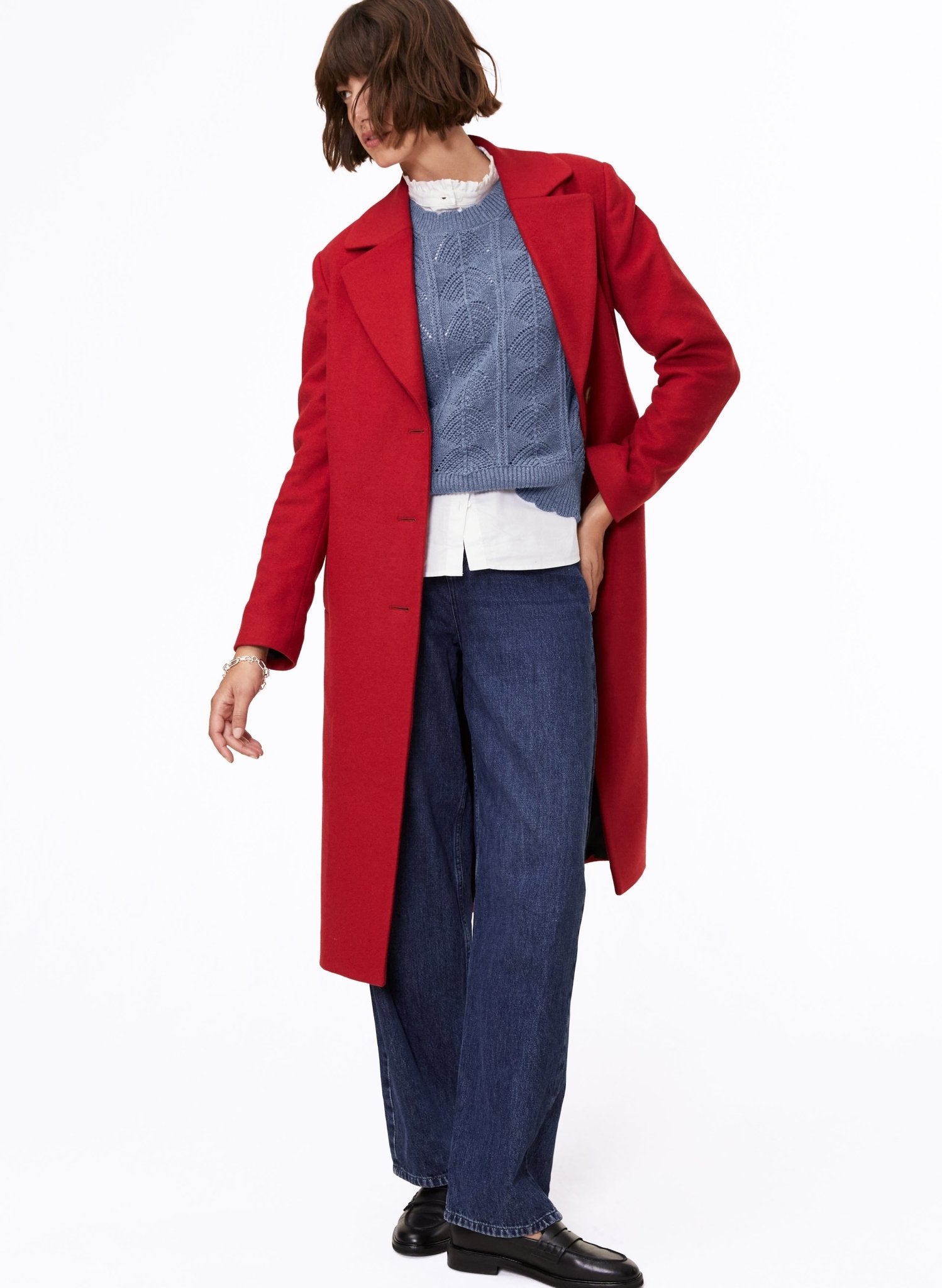 Emanuela Recycled Coat - Red Baukjen