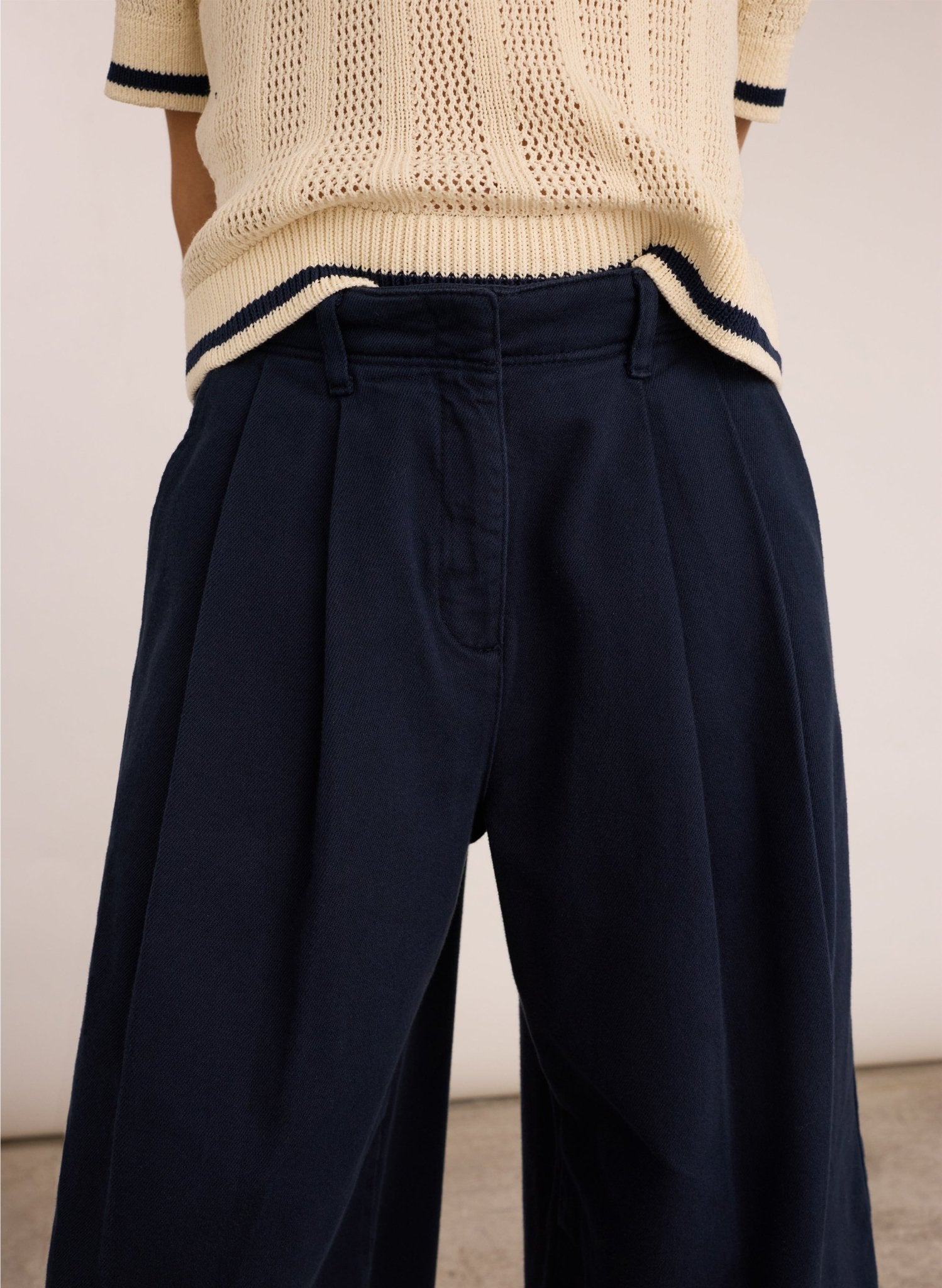 Emil Organic Cotton Culottes - Classic Navy Baukjen