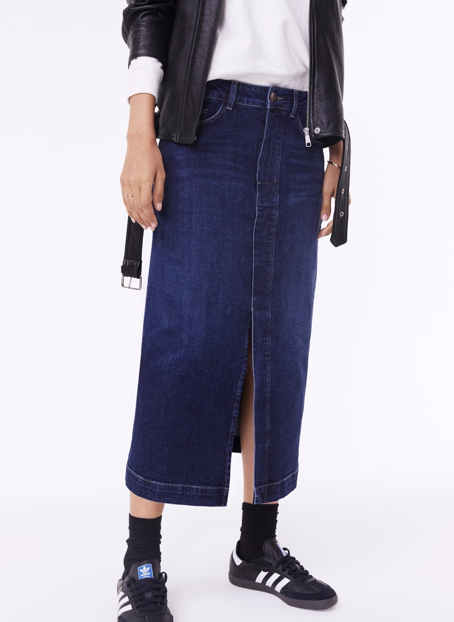 Emilia Organic Skirt - Dark Indigo Baukjen