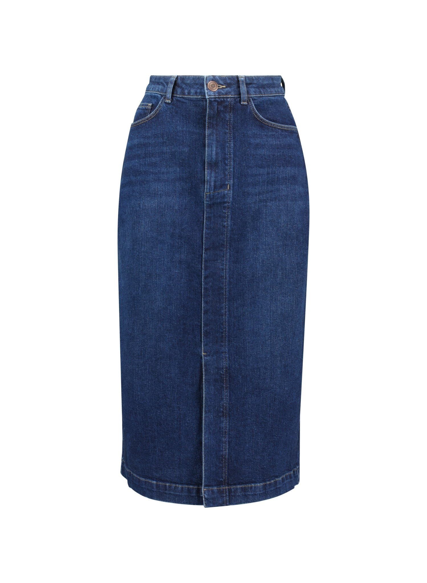 Emilia Organic Skirt - Dark Indigo Baukjen