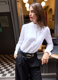 Erika Tuxedo Shirt - White Baukjen
