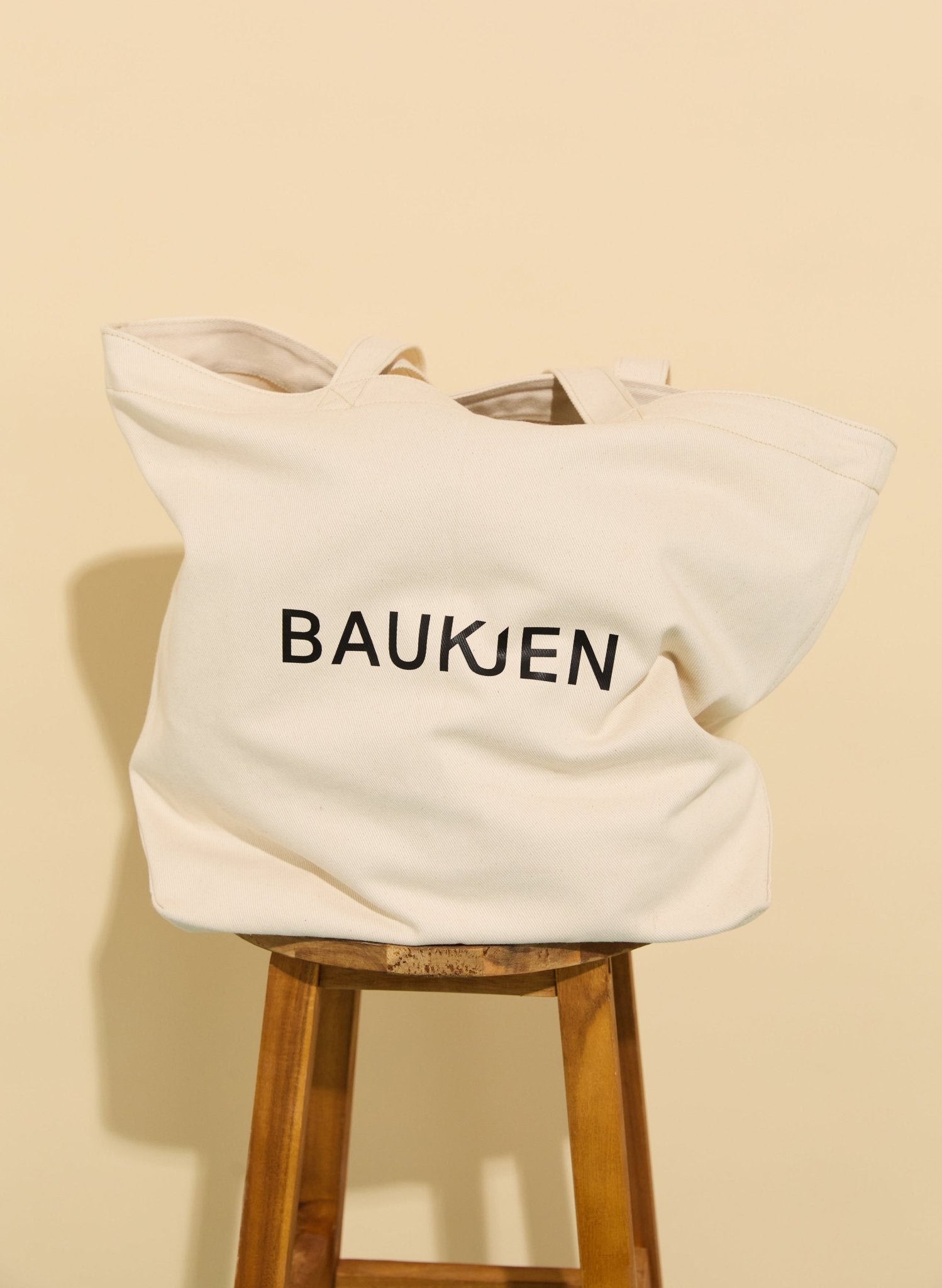Esma Denim Tote Bag - Natural & Black Baukjen