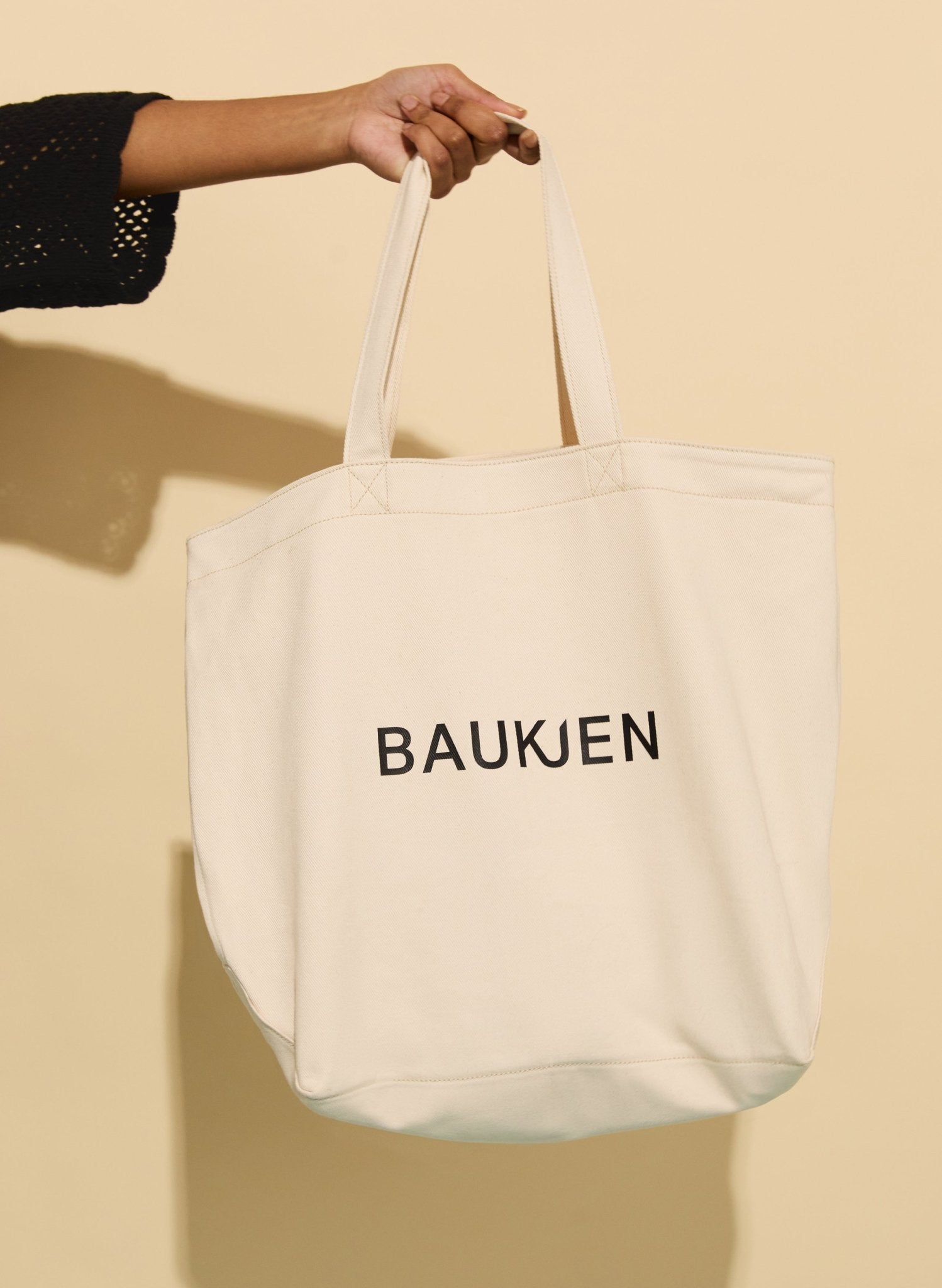 Esma Denim Tote Bag - Natural & Black Baukjen