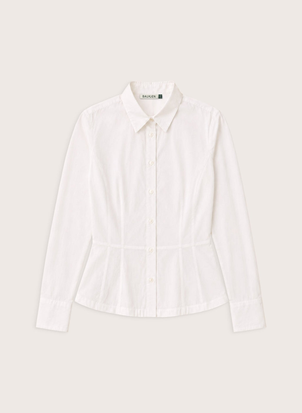 Essi Peplum Shirt - White Baukjen