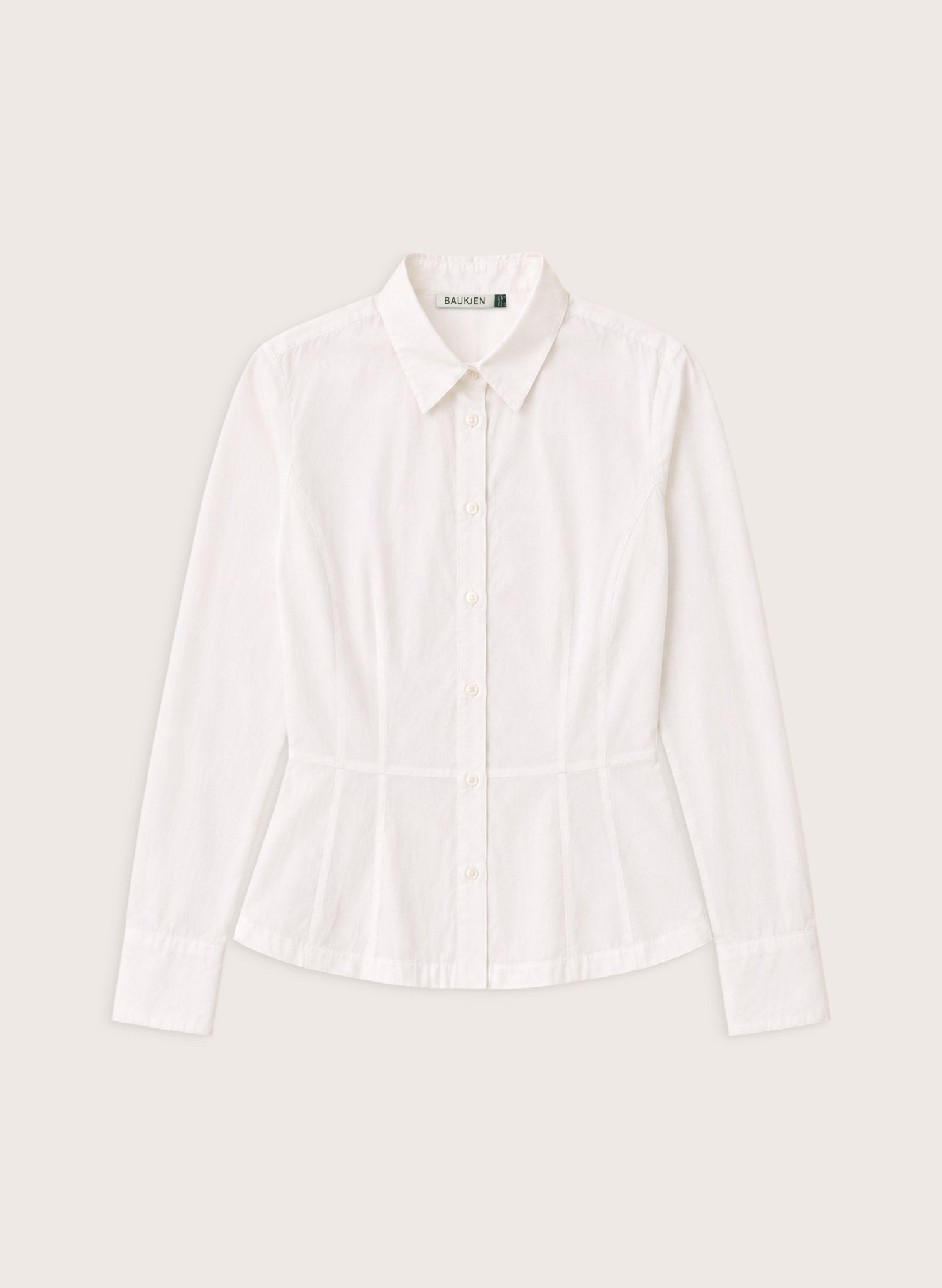 Essi Peplum Shirt - White Baukjen