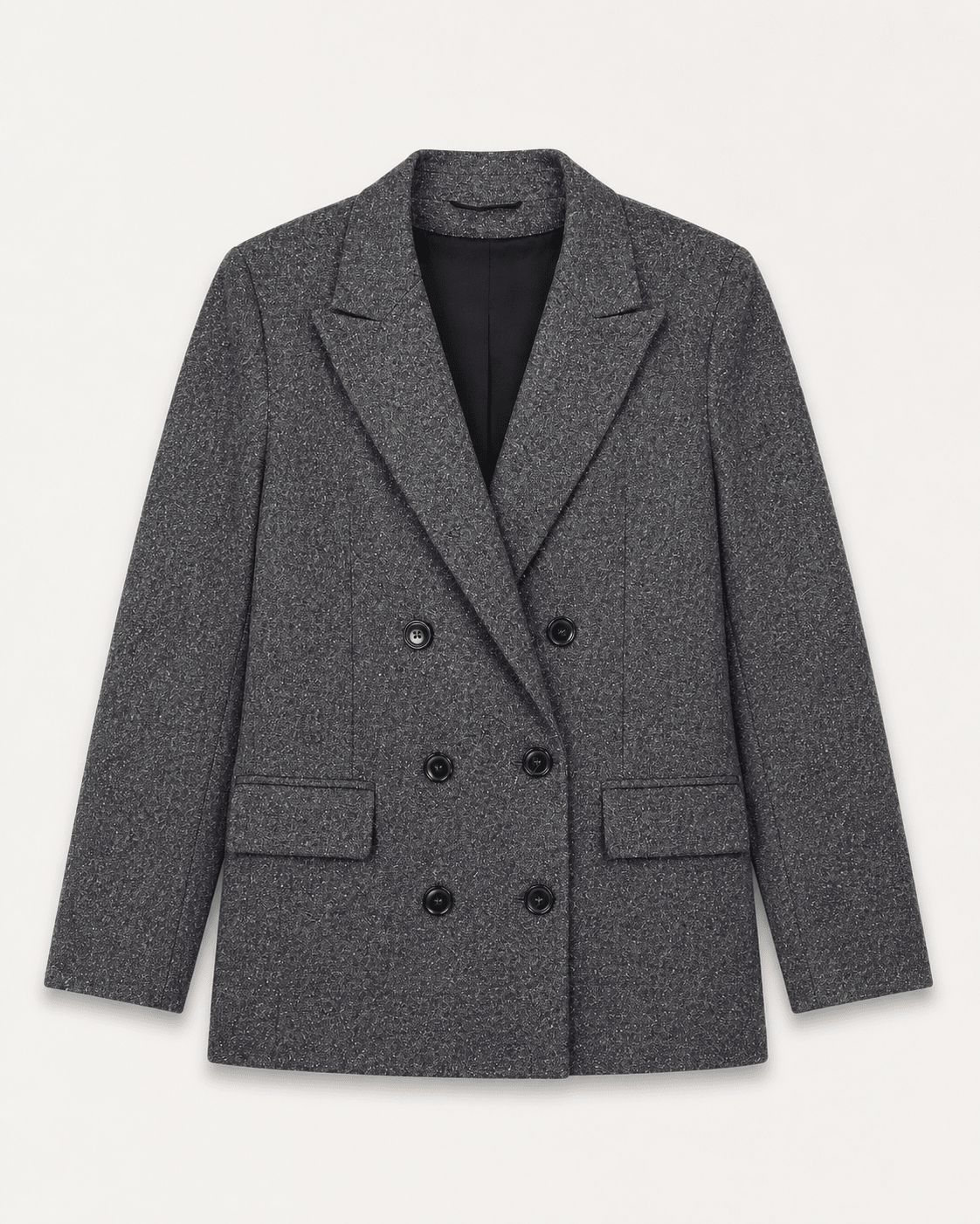 Eugenie Wool Blend Tailored Blazer - Grey Baukjen