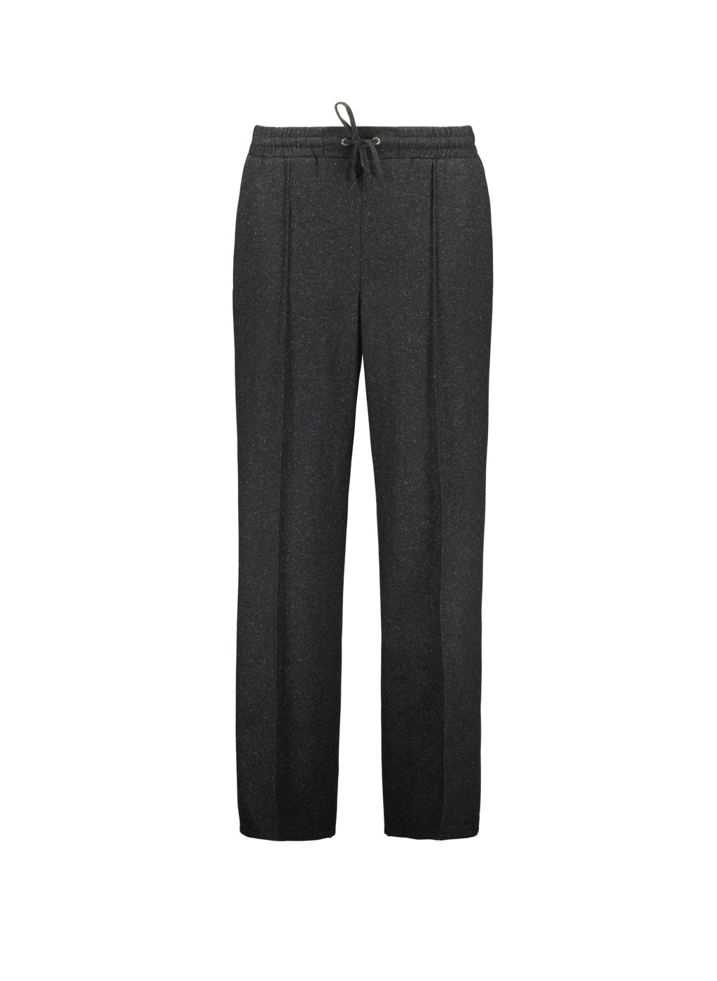 Fera Wool Blend Wide Leg Trousers - Grey Baukjen