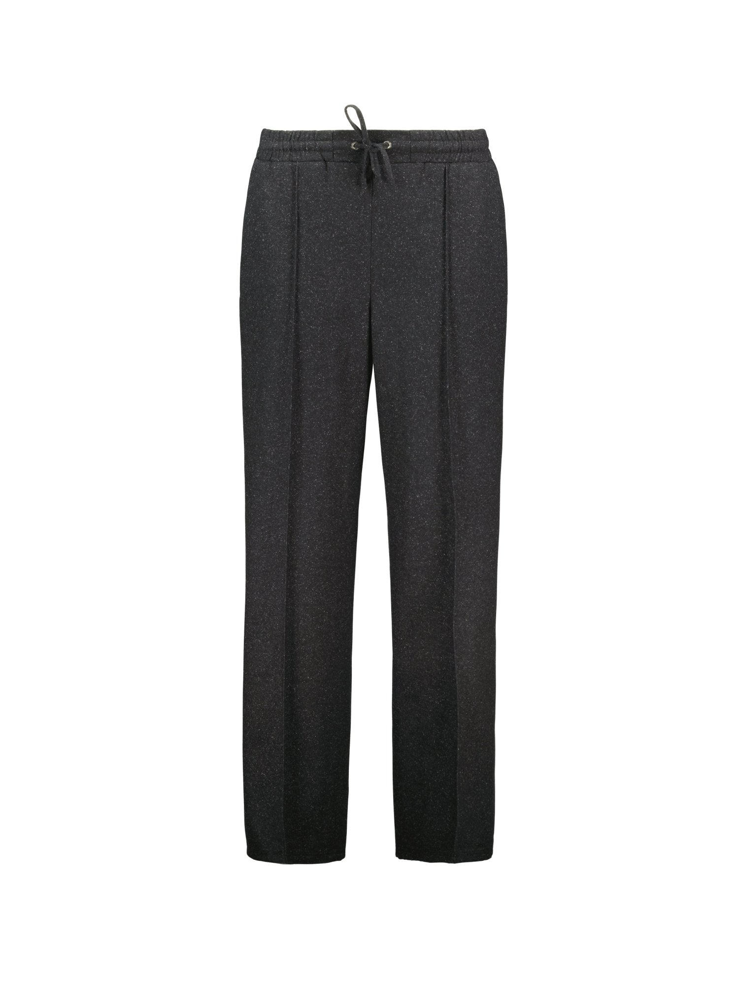 Fera Wool Blend Wide Leg Trousers - Grey Baukjen