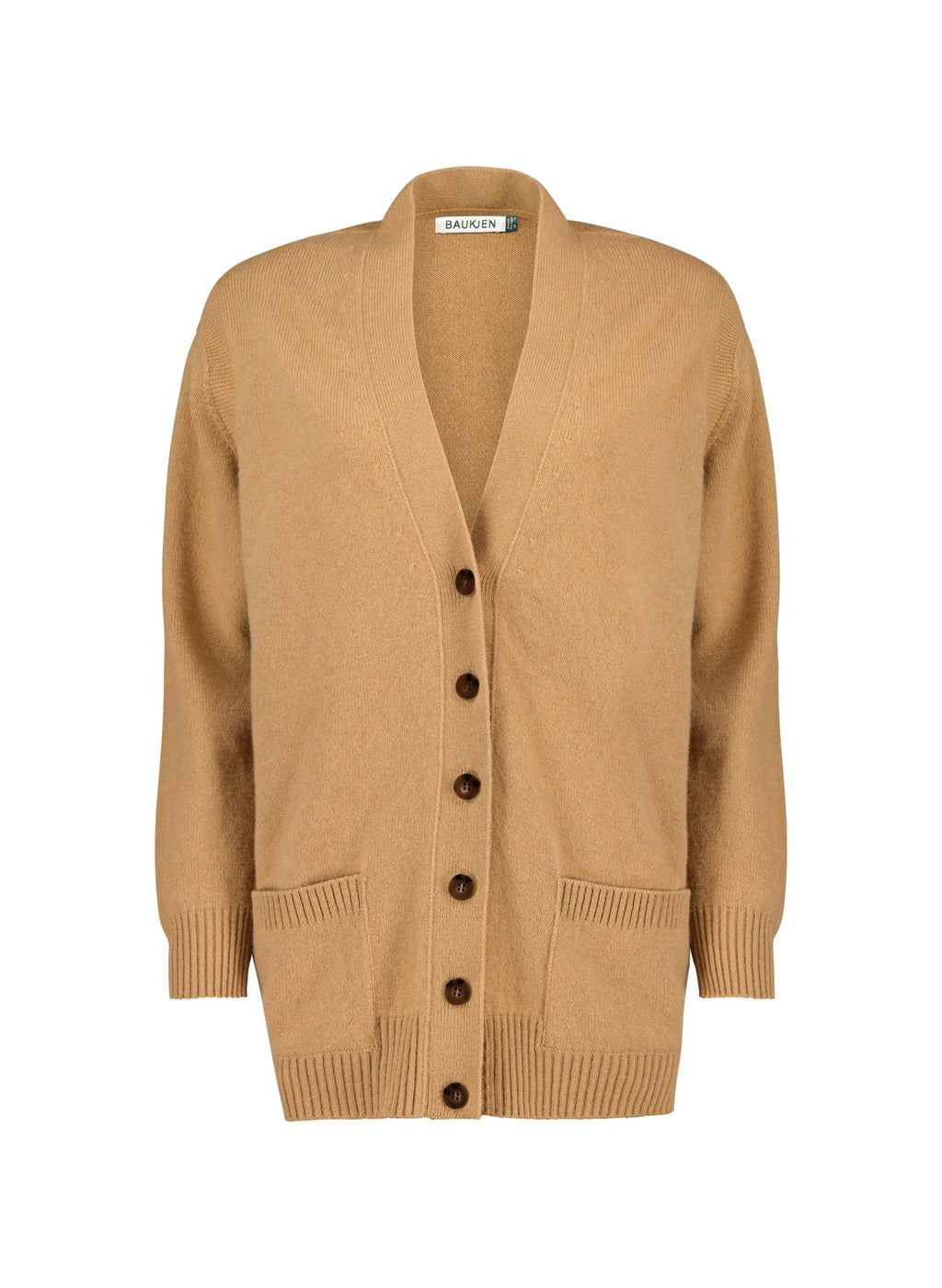 Fillipa Recycled Pure Wool Cardigan - Taupe Baukjen