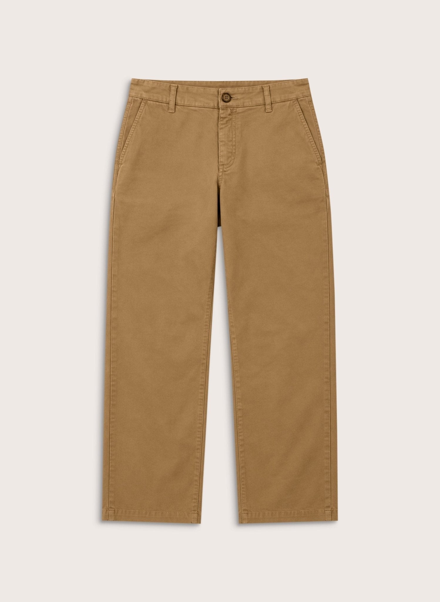 Finn Wide Leg Trousers - Taupe Baukjen