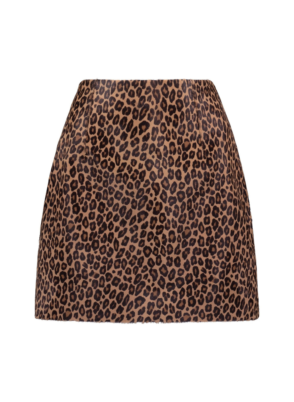 Flo Leather Skirt  - Brown Leopard Baukjen