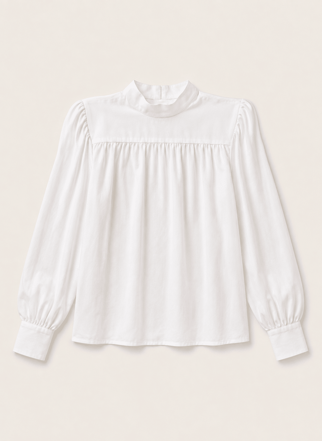 Gail Strong Shoulder Blouse - White Baukjen