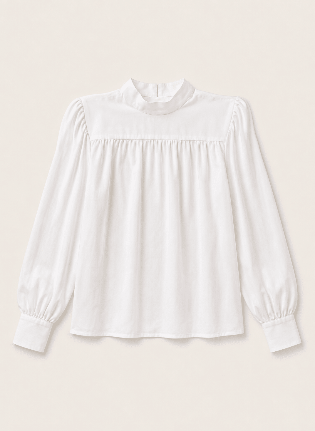 Gail Strong Shoulder Blouse - White Baukjen