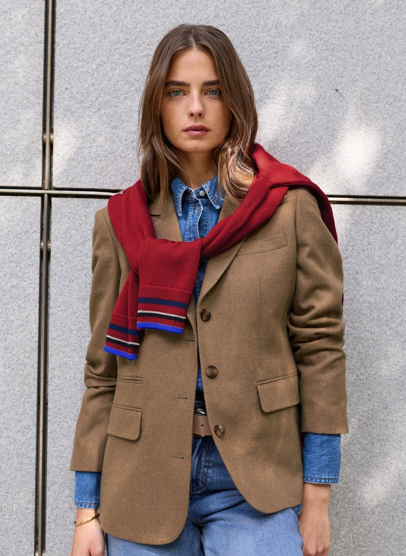 Georgie Oversized Blazer - Camel Baukjen
