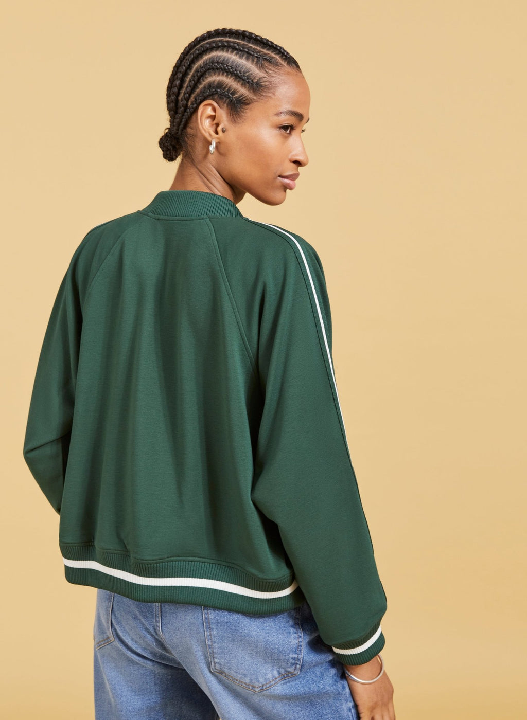 Gretchen Bomber with LENZING™ ECOVERO™ - Forest Green Baukjen