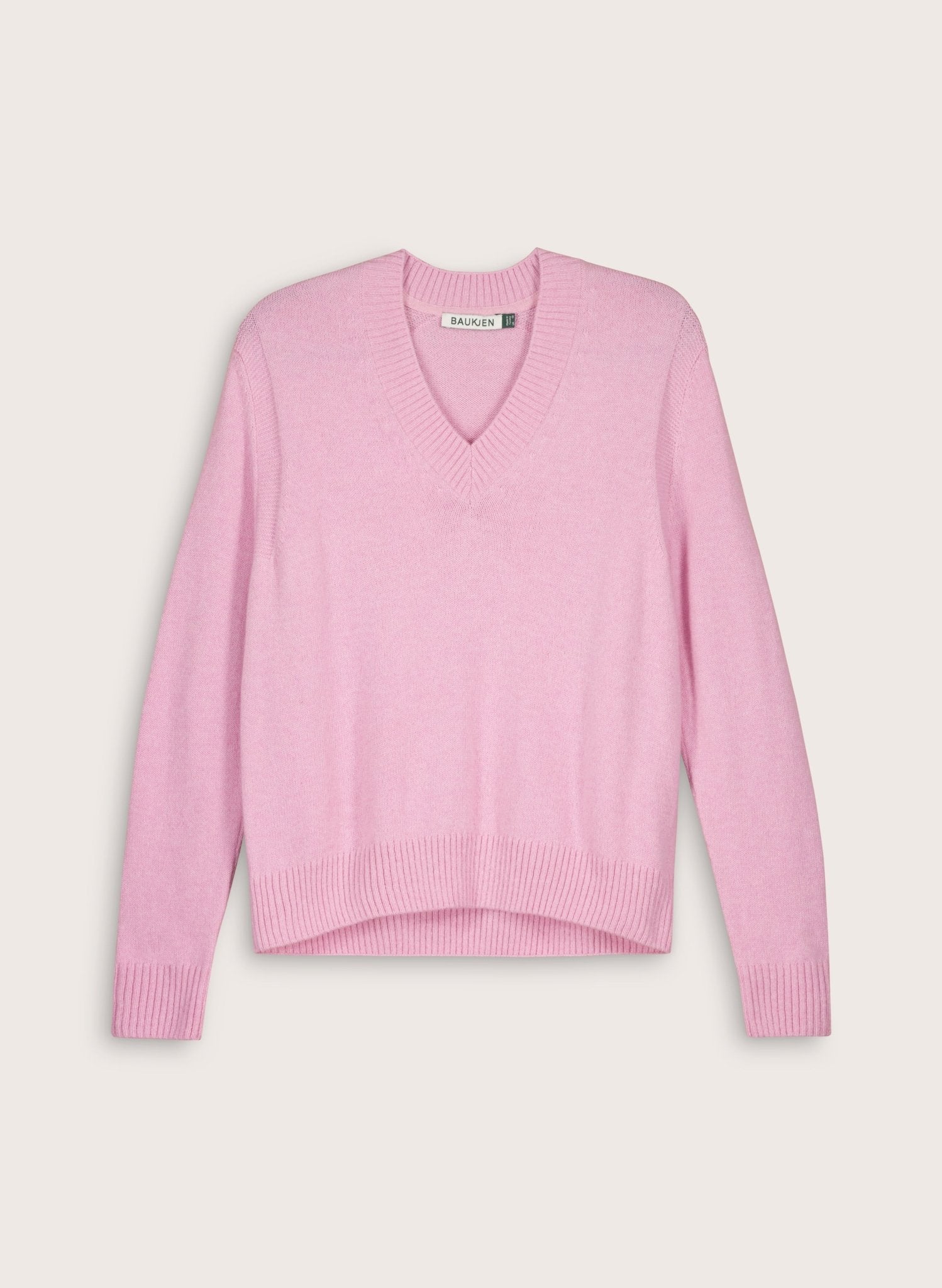 Gwen V - Neck Wool Blend Jumper - Blossom Baukjen