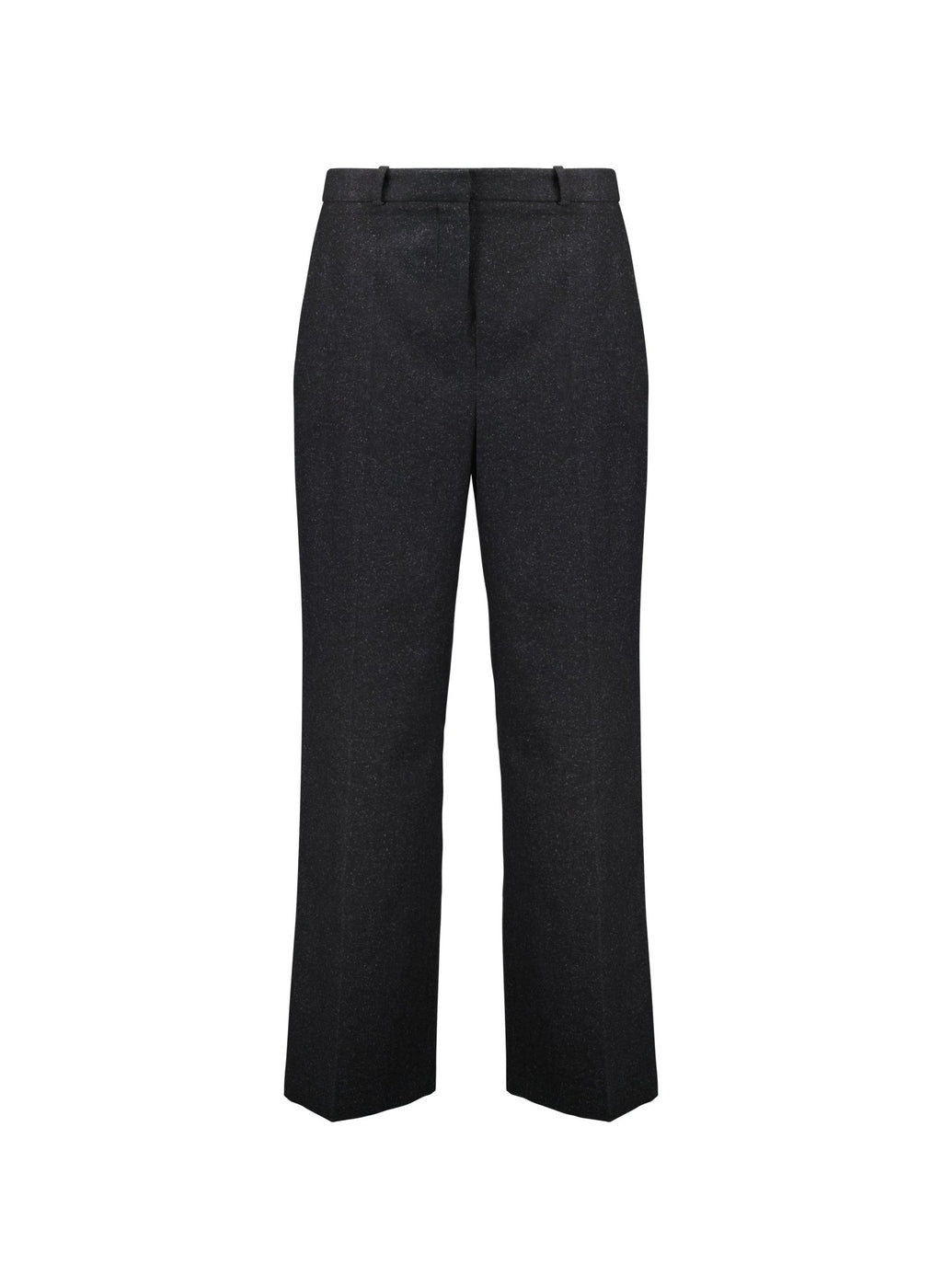 Gwynnie Wool Blend Wide Leg Trousers - Charcoal Baukjen
