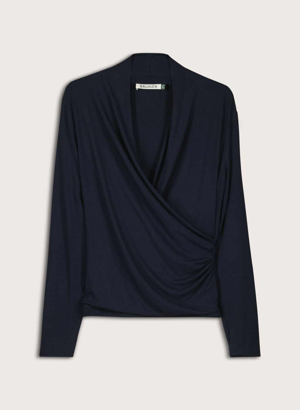 Gylda Wrap Top - Classic Navy Baukjen