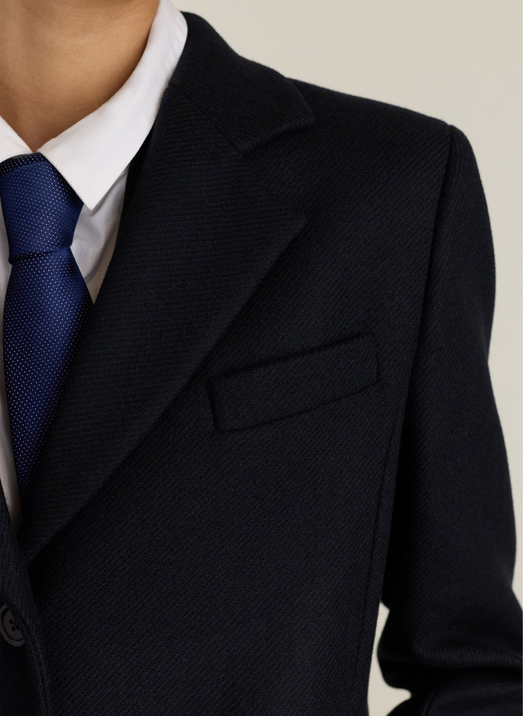 Hana Long Wool Coat - Black Baukjen